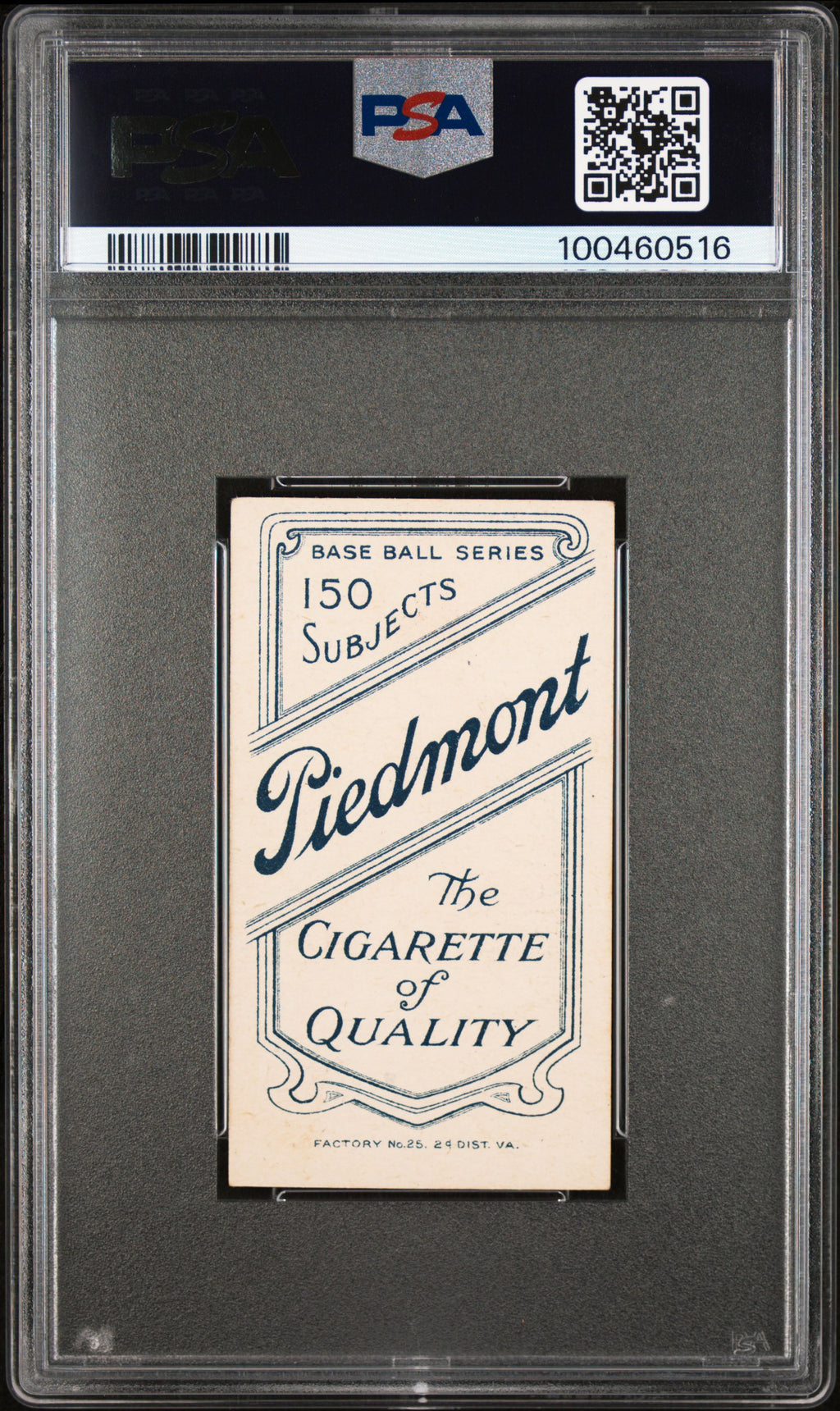 1909-11 T206 Dode Criss PSA 6 EX-MT Piedmont 150 - St Louis Browns