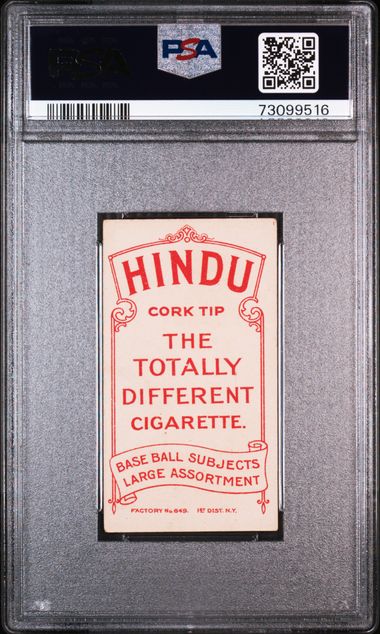 1909-11 T206 Red Hindu Hugh Duffy HOF PSA 4 VG-EX