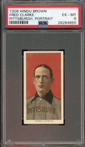 1909 T206 Fred Clarke Portrait PSA 6 EX-MT Brown Hindu (Pop 1, 0 Higher)