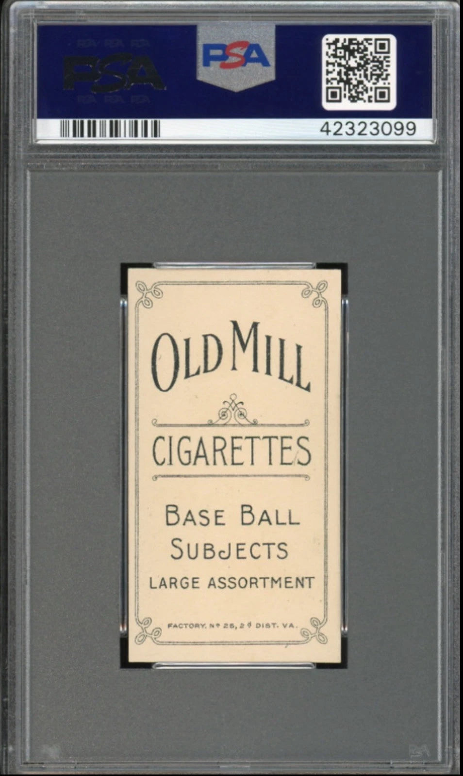 1909-11 T206 Johnny Kling PSA 7 NM Old Mill (POP 1)