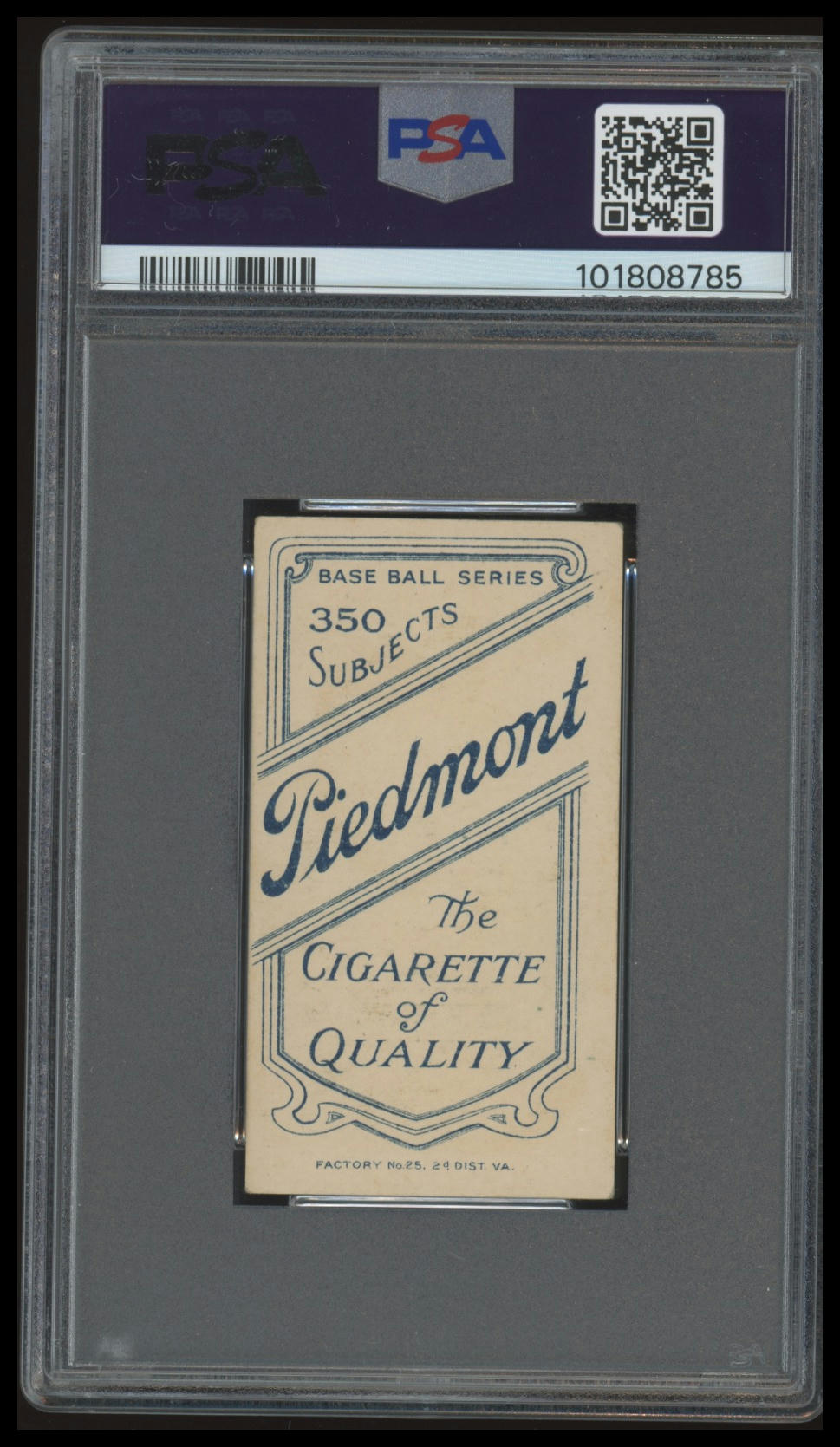 1909-11 T206 Tom Downey Fielding PSA 5 EX Piedmont 350