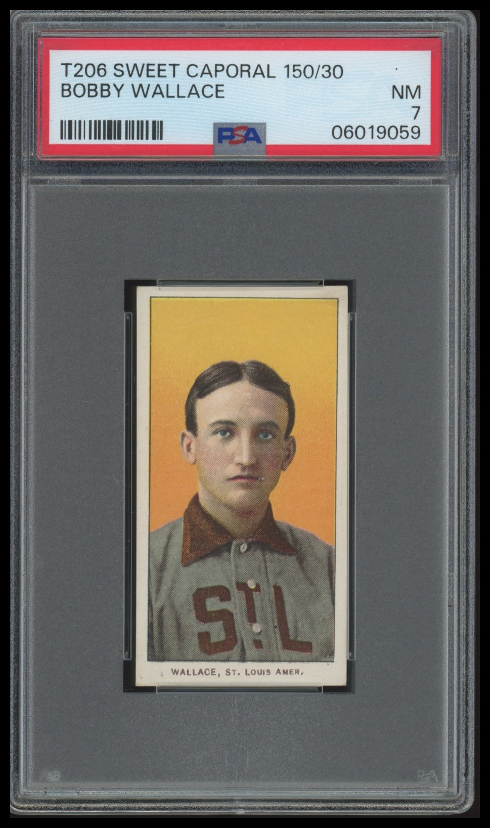 1909-11 T206 Bobby Wallace HOF PSA 7 NM Sweet Caporal 150/30