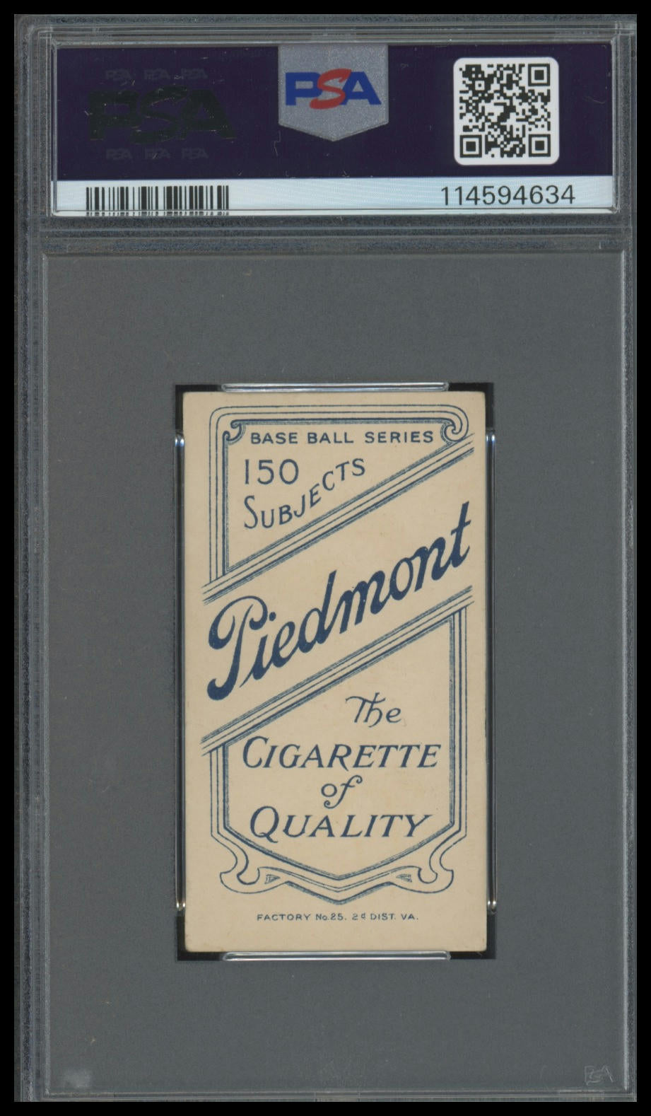 1909-11 T206 Hal Chase (Pink) PSA 4 Piedmont 150