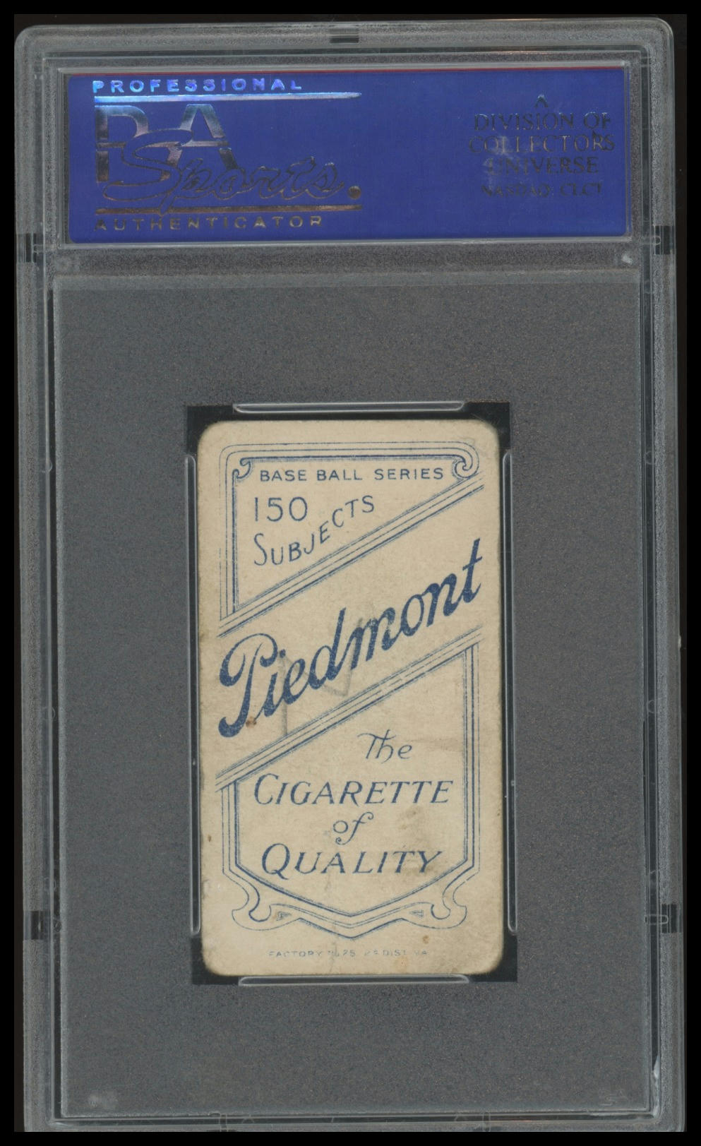 1909-11 T206 Joe Tinker HOF PSA 2 Piedmont 150