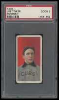 1909-11 T206 Joe Tinker HOF PSA 2 Piedmont 150