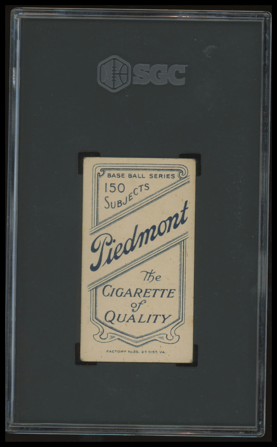 1909-11 T206 Hal Chase Pink HOF SGC 3 Piedmont 150