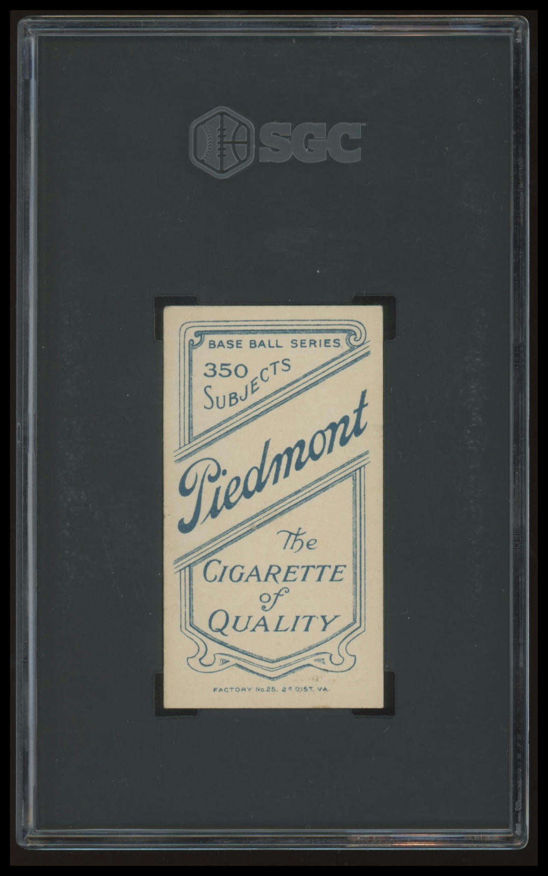 1909-11 T206 Jake Stahl (No Glove Showing) SCG 6.5 Piedmont 350