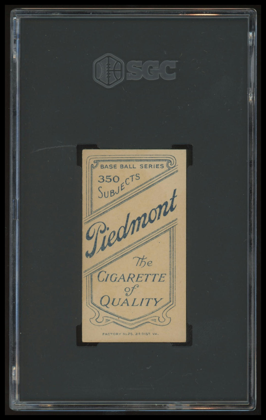 1909-11 T206 Rebel Oakes SGC 5 Piedmont 350