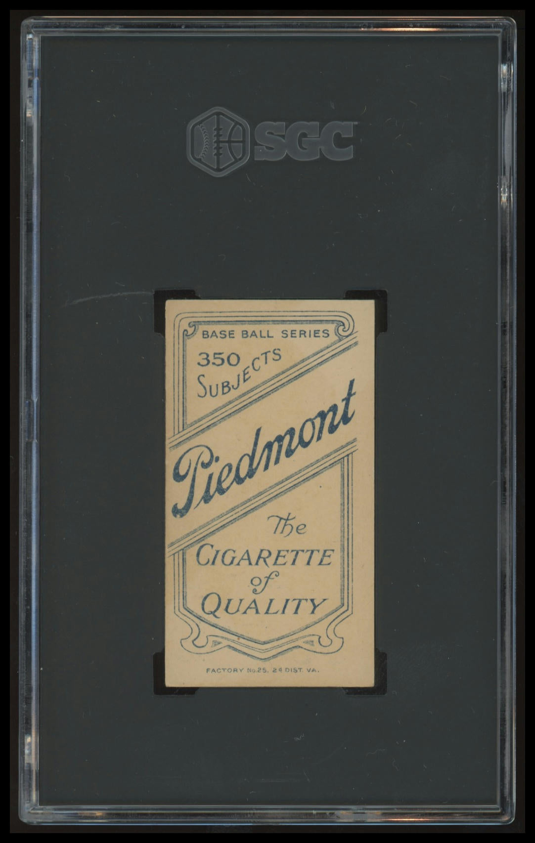 1909-11 T206 Rebel Oakes SGC 5 Piedmont 350