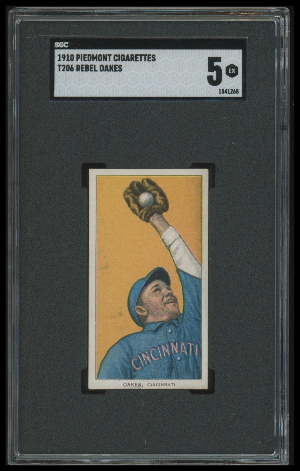 1909-11 T206 Rebel Oakes SGC 5 Piedmont 350