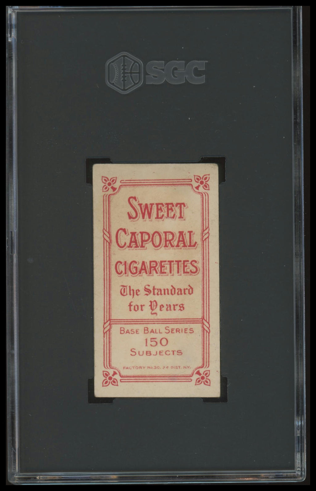 1909-11 T206 Johnny Kling SGC 3 Sweet Caporal 150/30