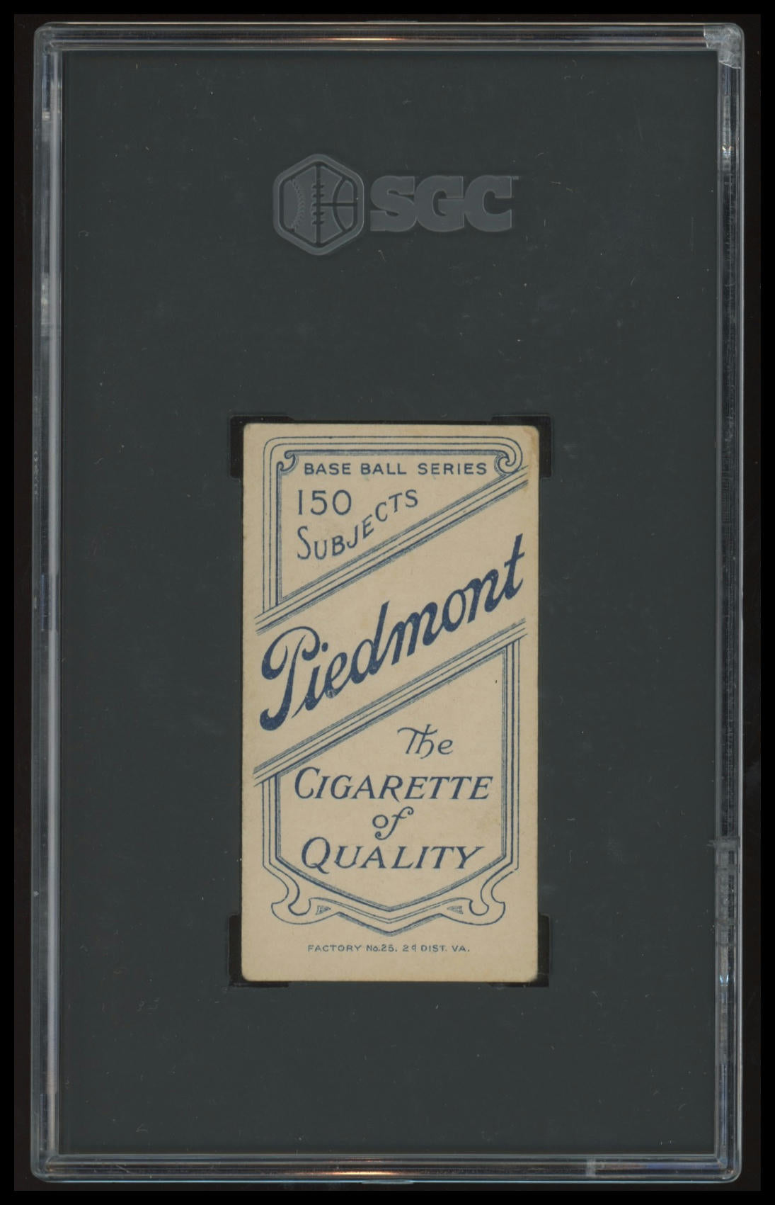 1909-11 T206 George Stovall SGC 4 Piedmont 150