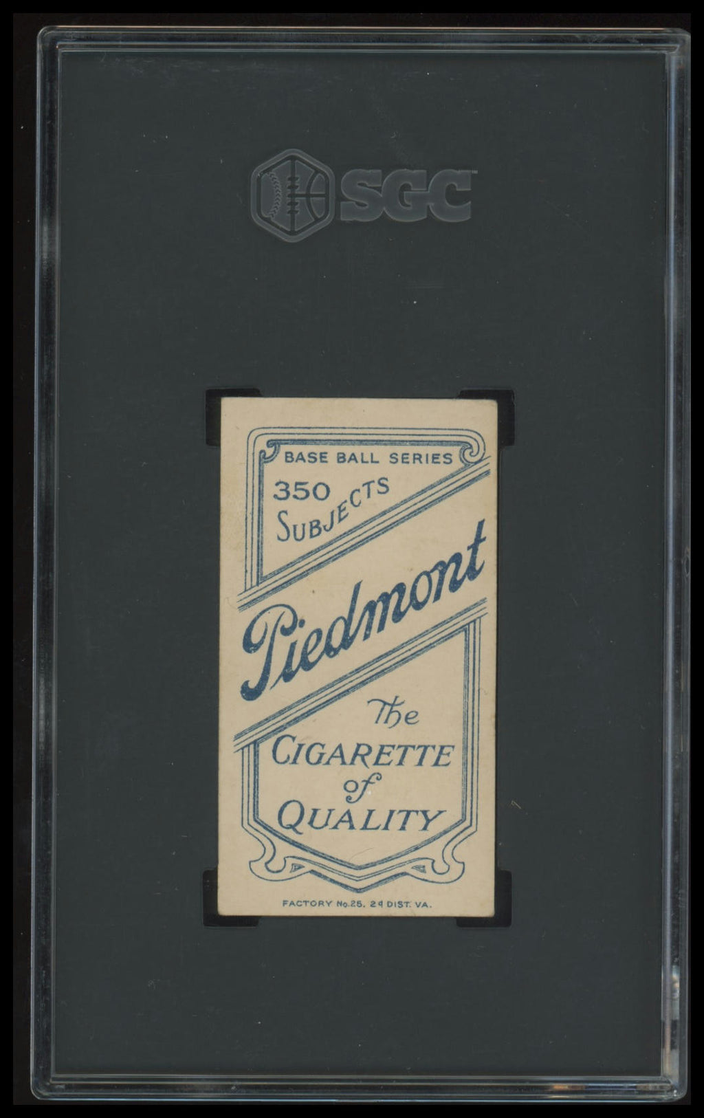 1909-11 T206 Peter Cassidy SGC 5 Piedmont 350