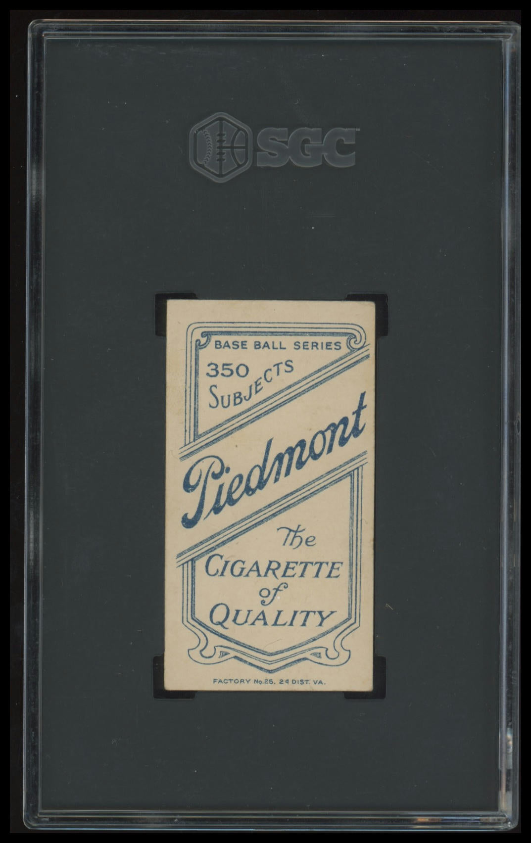 1909-11 T206 Peter Cassidy SGC 5 Piedmont 350