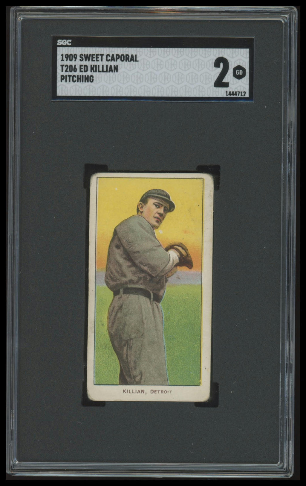 1909-11 T206 Ed Killian (Throwing) SGC 2 Sweet Caporal 150/25