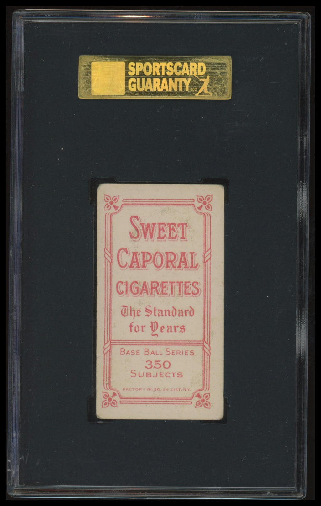 1909-11 T206 Newt Randall SGC 4 Sweet Caporal 350/30