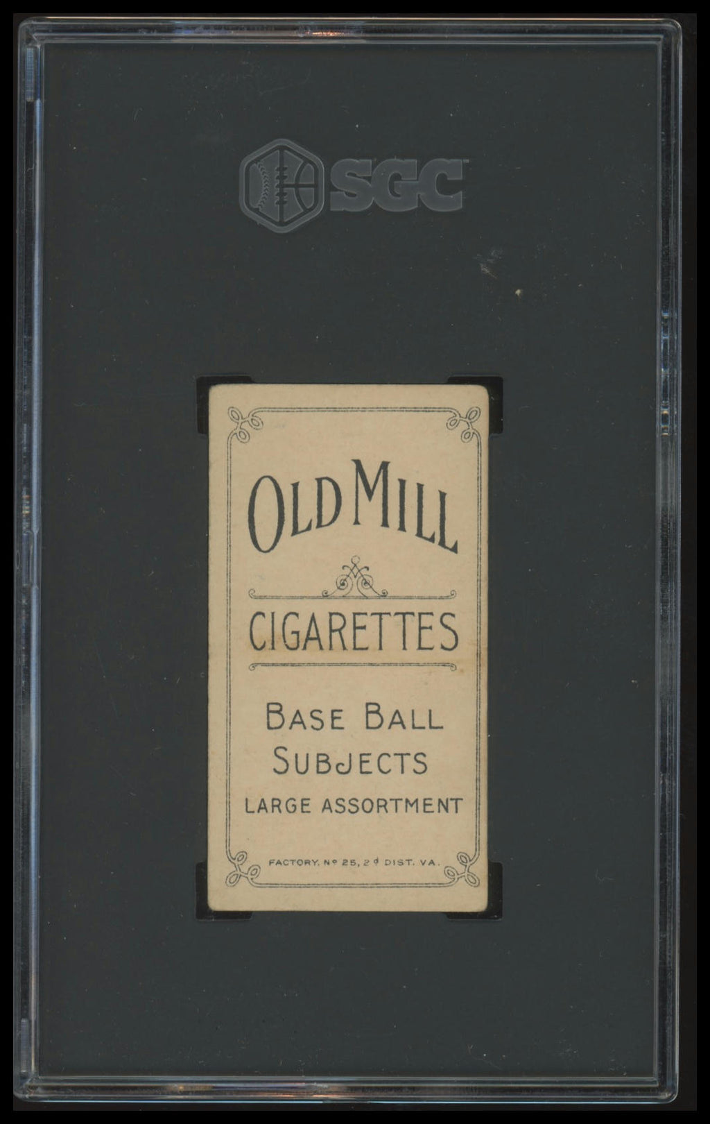 1909-11 T206 Danny Murphy (Batting) SGC 4 Old Mill