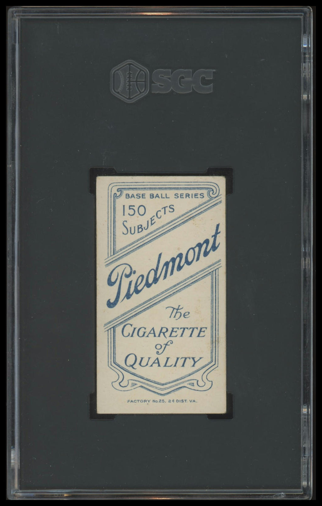 1909-11 T206 Eddie Cicotte (Black Sox) SGC 4.5 Piedmont 150