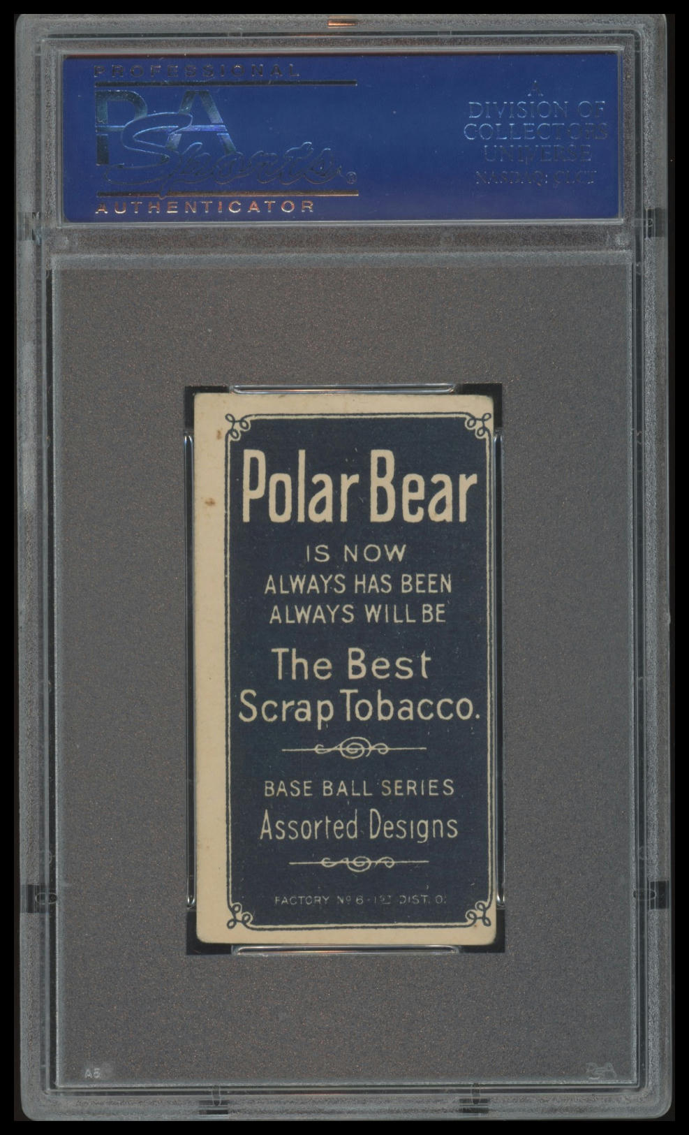 1909-11 T206 Home Run Baker PSA 4 Polar Bear