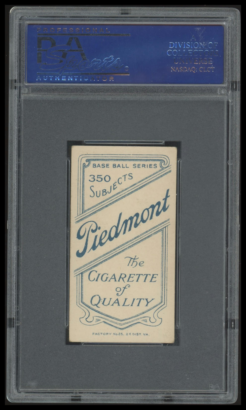 1909-11 T206 Vic Wilis Portrait HOF PSA 5 Piedmont 350