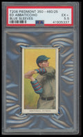 1909-11 T206 Ed Abbaticchio Blue Sleeves Pittsburgh PSA 5.5 Piedmont 350-460/25