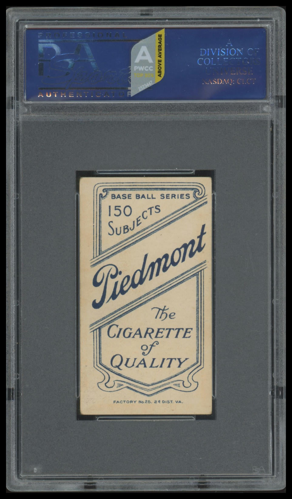 1909-11 T206 Cy Young Portrait PSA 4 PWCC-A Piedmont 150