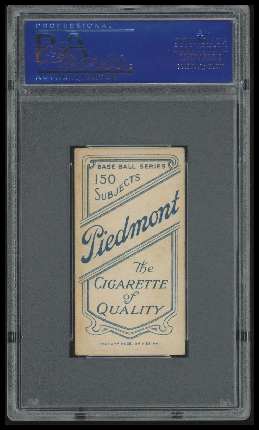 1909-11 T206 Jim Pastorius PSA 6 EX-MT Piedmont 150