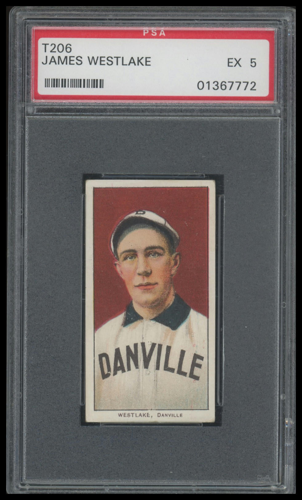 1909-11 T206 James Westlake PSA 5 EX Piedmont 350