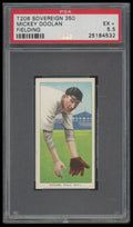 1909-11 T206 Mickey Doolan (Fielding) Sovereign 350 PSA 5.5 EX+