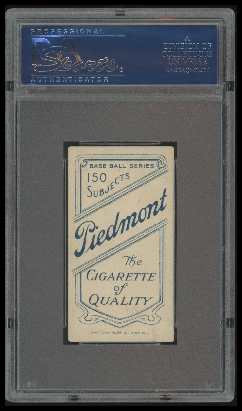 1909-11 T206 Rube Oldring (Fielding) PSA 5 EX Piedmont 150