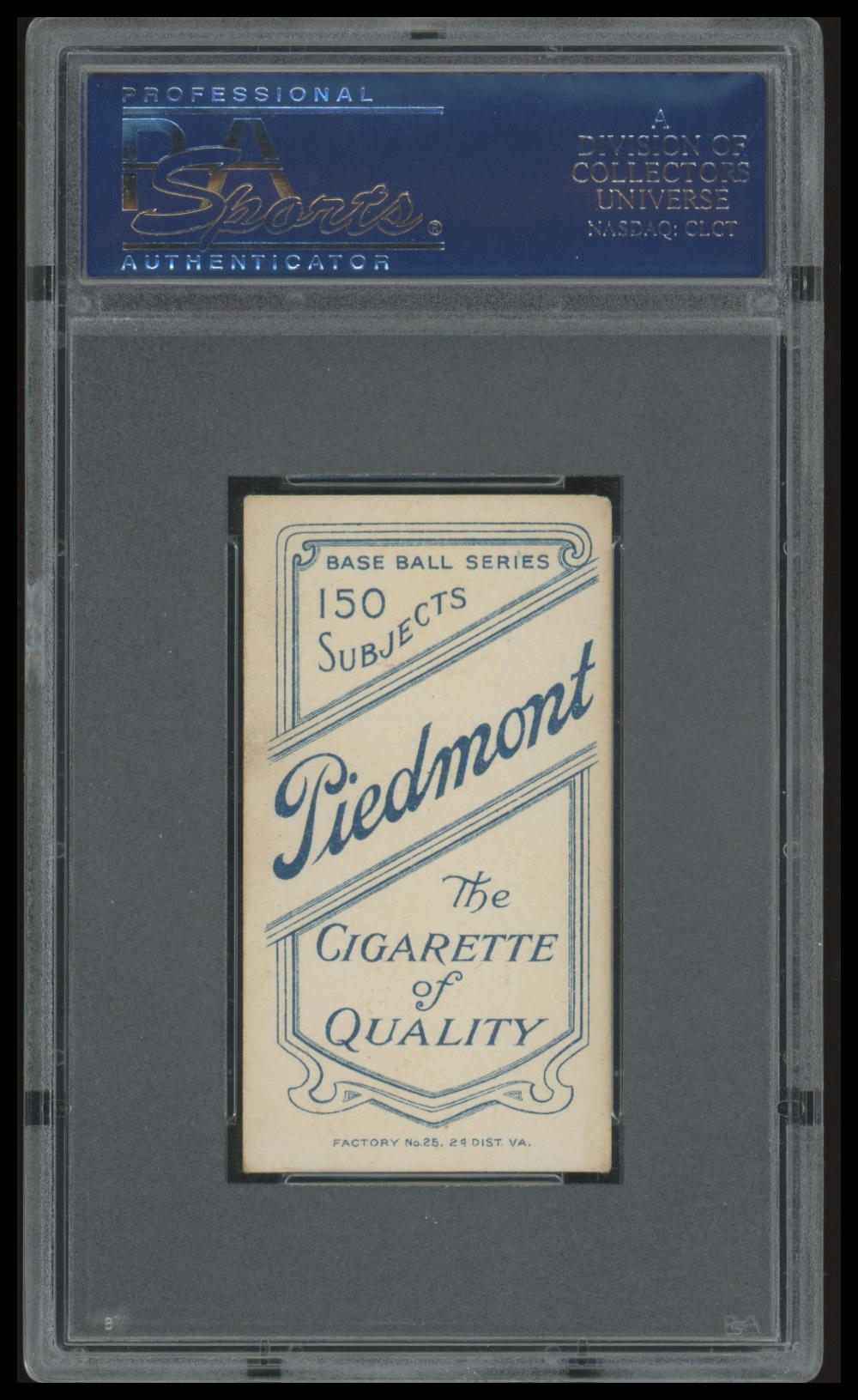 1909-11 T206 Rube Manning (Batting) PSA 5 EX Piedmont 150