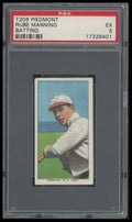 1909-11 T206 Rube Manning (Batting) PSA 5 EX Piedmont 150