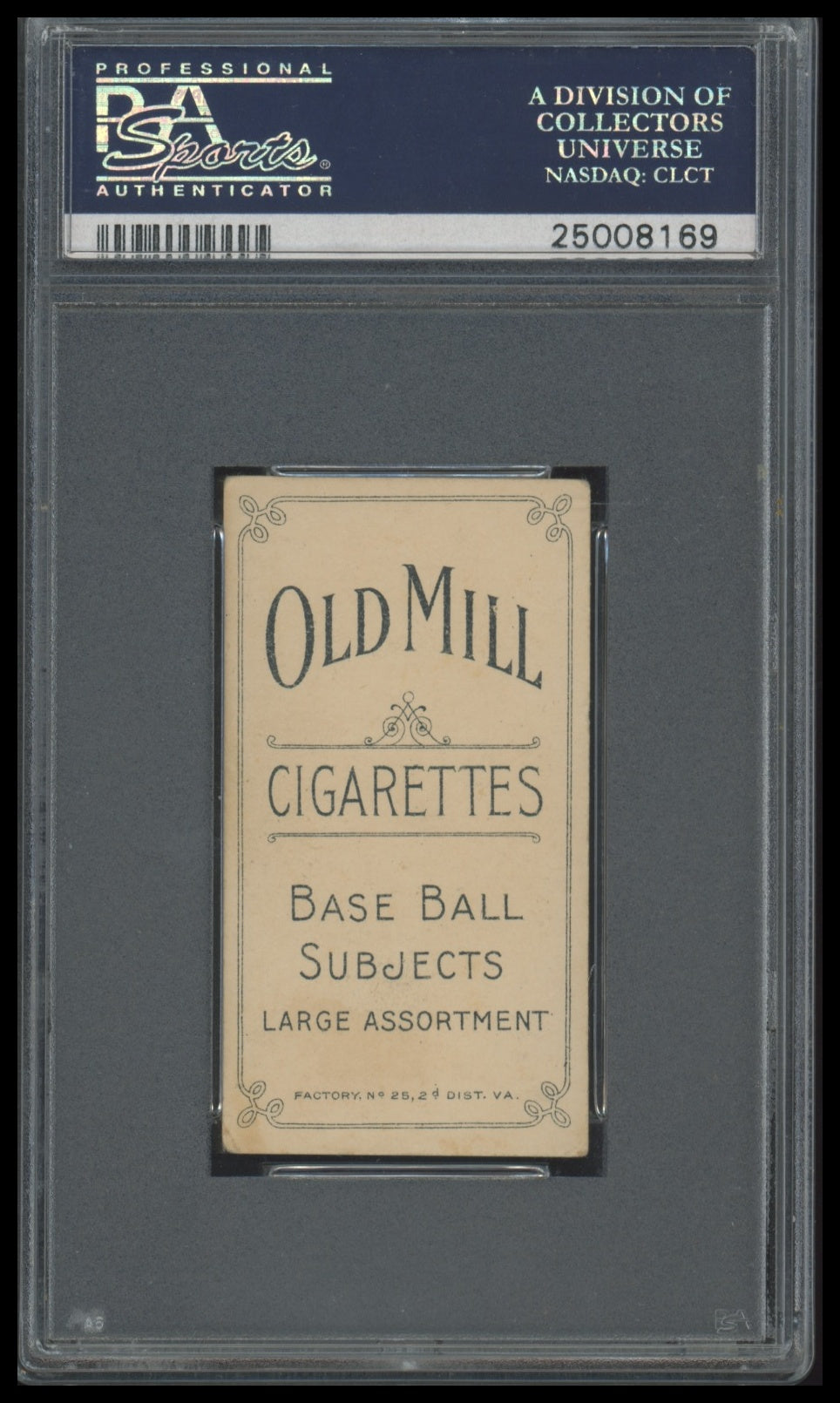 1909-1911 T206 George Davis PSA 4 OLD MILL Chicago White Sox HOF Low Pop