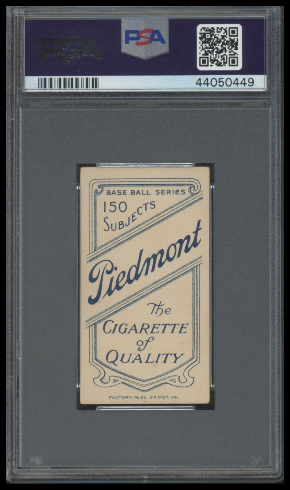 1909-11 T206 Ed Cicotte PSA 5 Piedmont 150 **Black Sox**