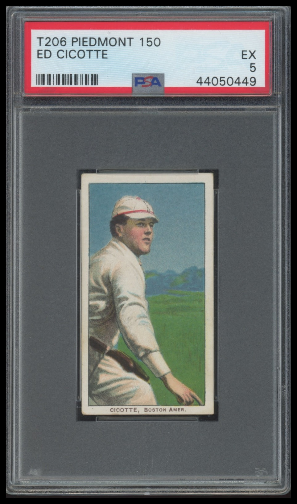 1909-11 T206 Ed Cicotte PSA 5 Piedmont 150 **Black Sox**