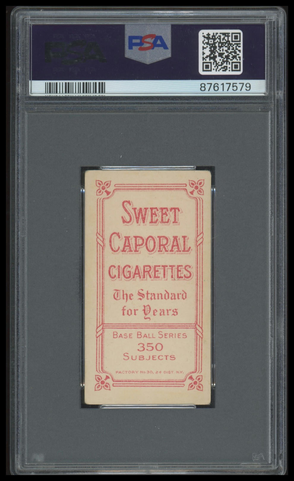 1909-11 T206 John Mcgraw Portrait (No Cap) PSA 3 Sweet Caporal 350/30
