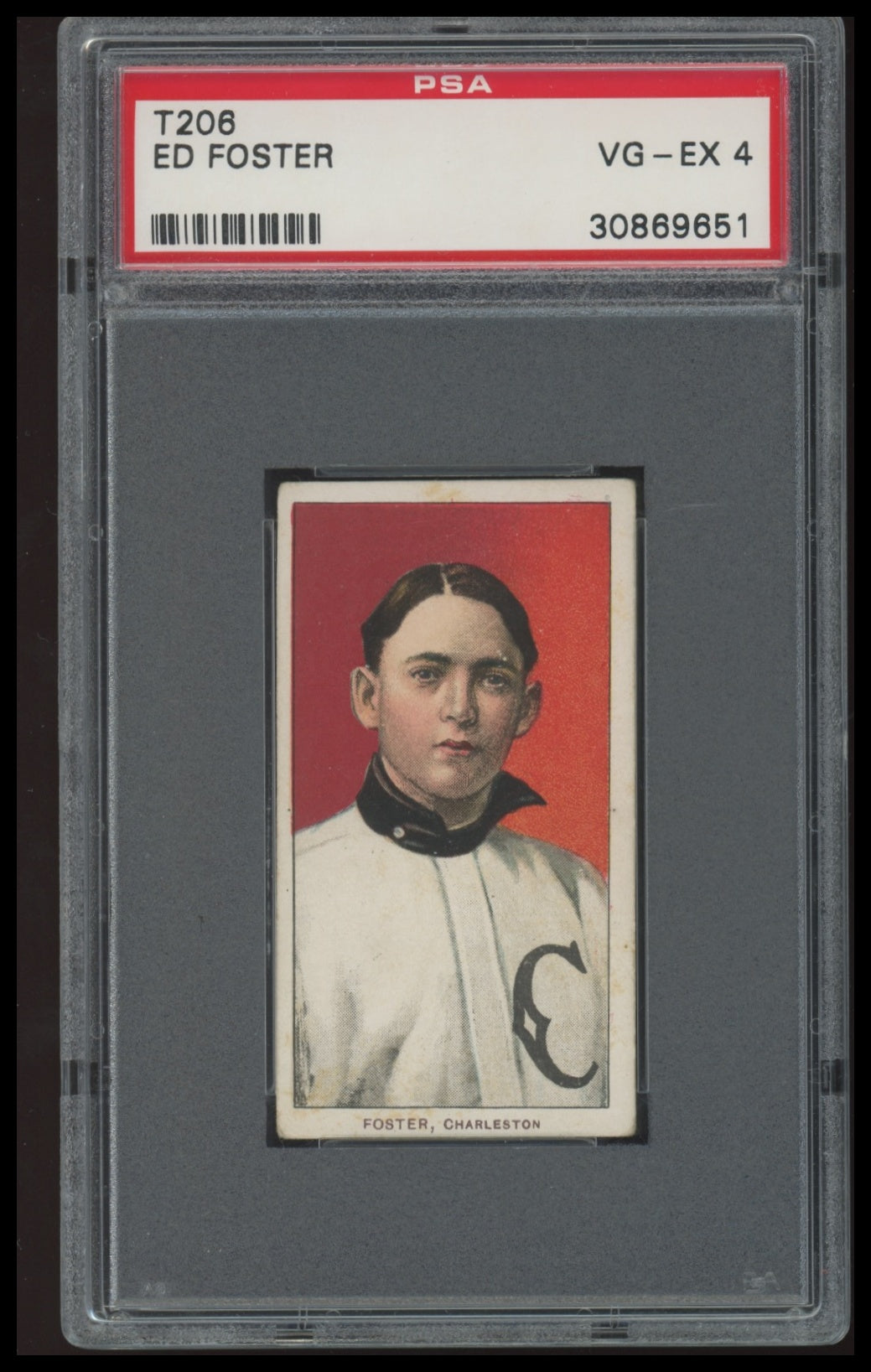 1909-11 T206 Ed Foster PSA 4 Piedmont 350 Southern League
