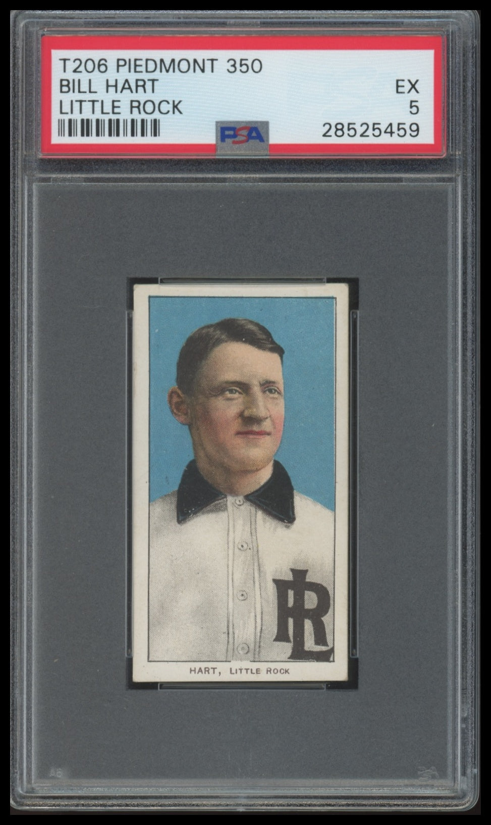 1909-11 T206 Bill Hart Little Rock PSA 5-EX Piedmont 350 Southern League