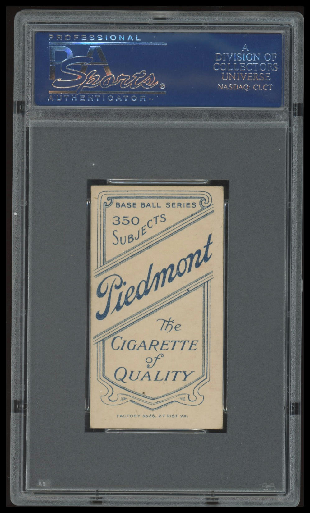 1909-11 T206 Billy Maloney PSA 6 EX-MT Piedmont 350/25
