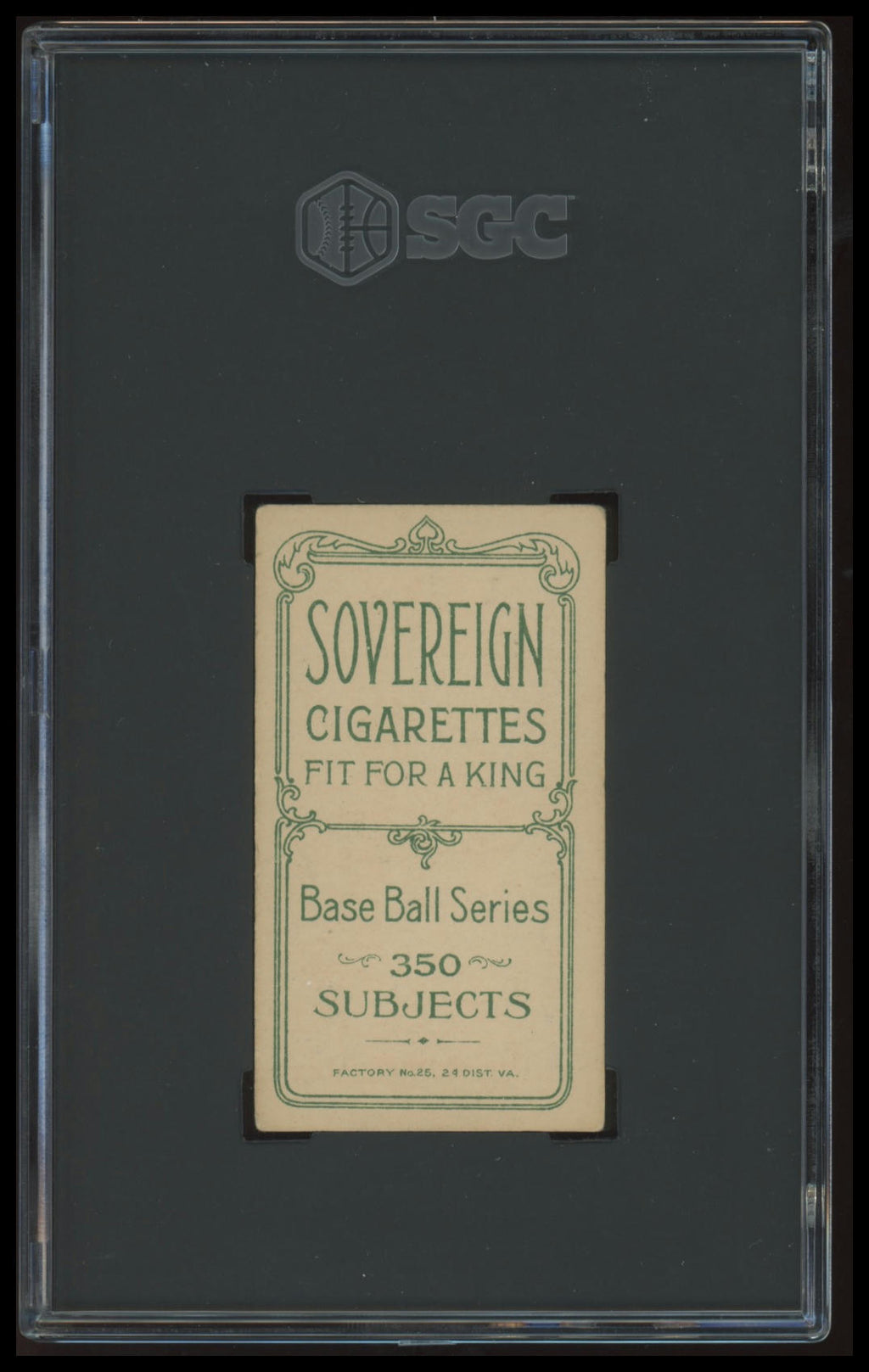 1909-11 T206 Fred Abbott Sovereign 350 SGC 5
