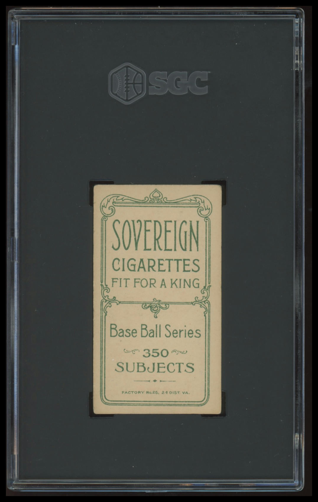 1909-11 T206 Fred Abbott Sovereign 350 SGC 5