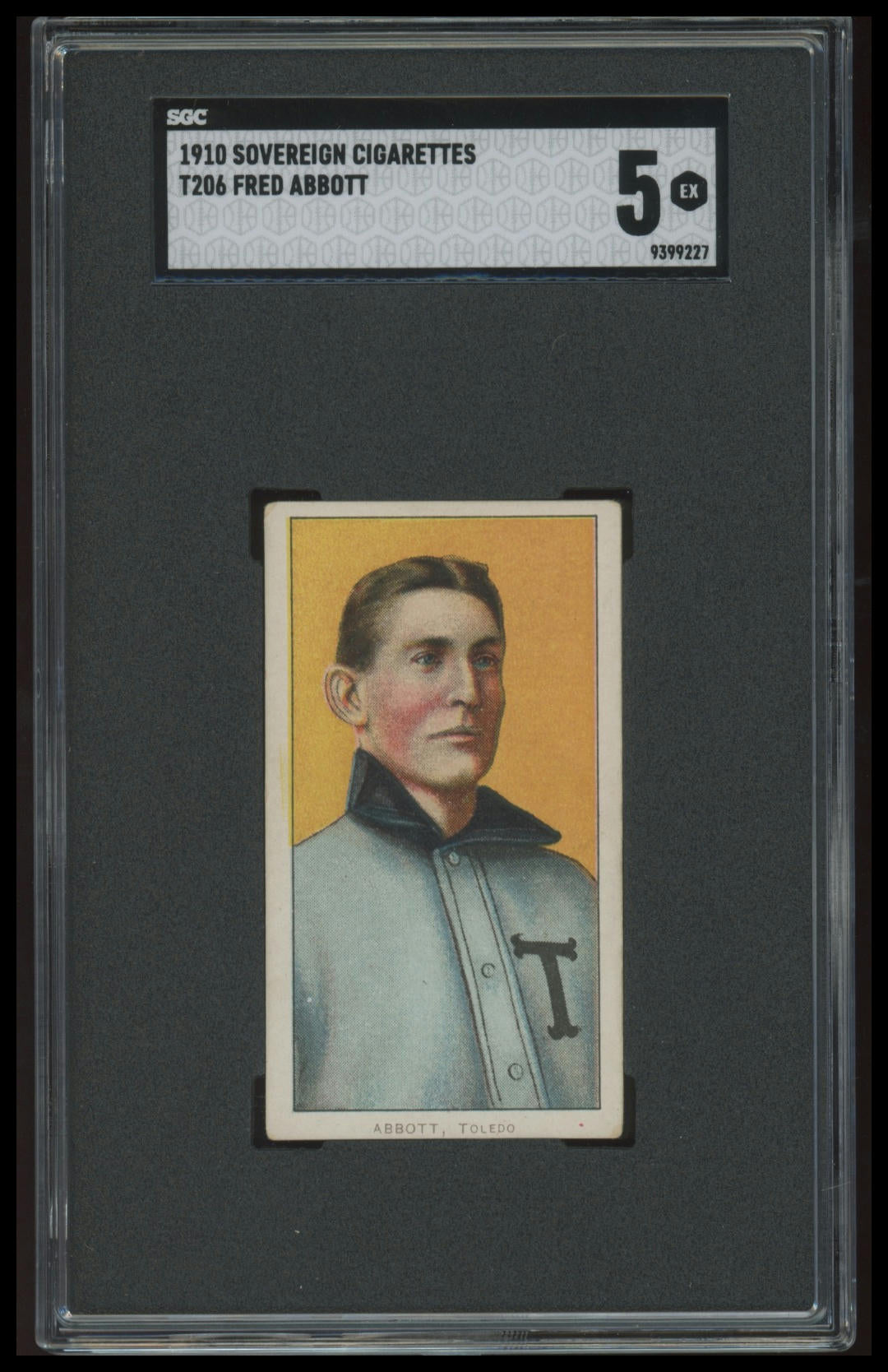 1909-11 T206 Fred Abbott Sovereign 350 SGC 5