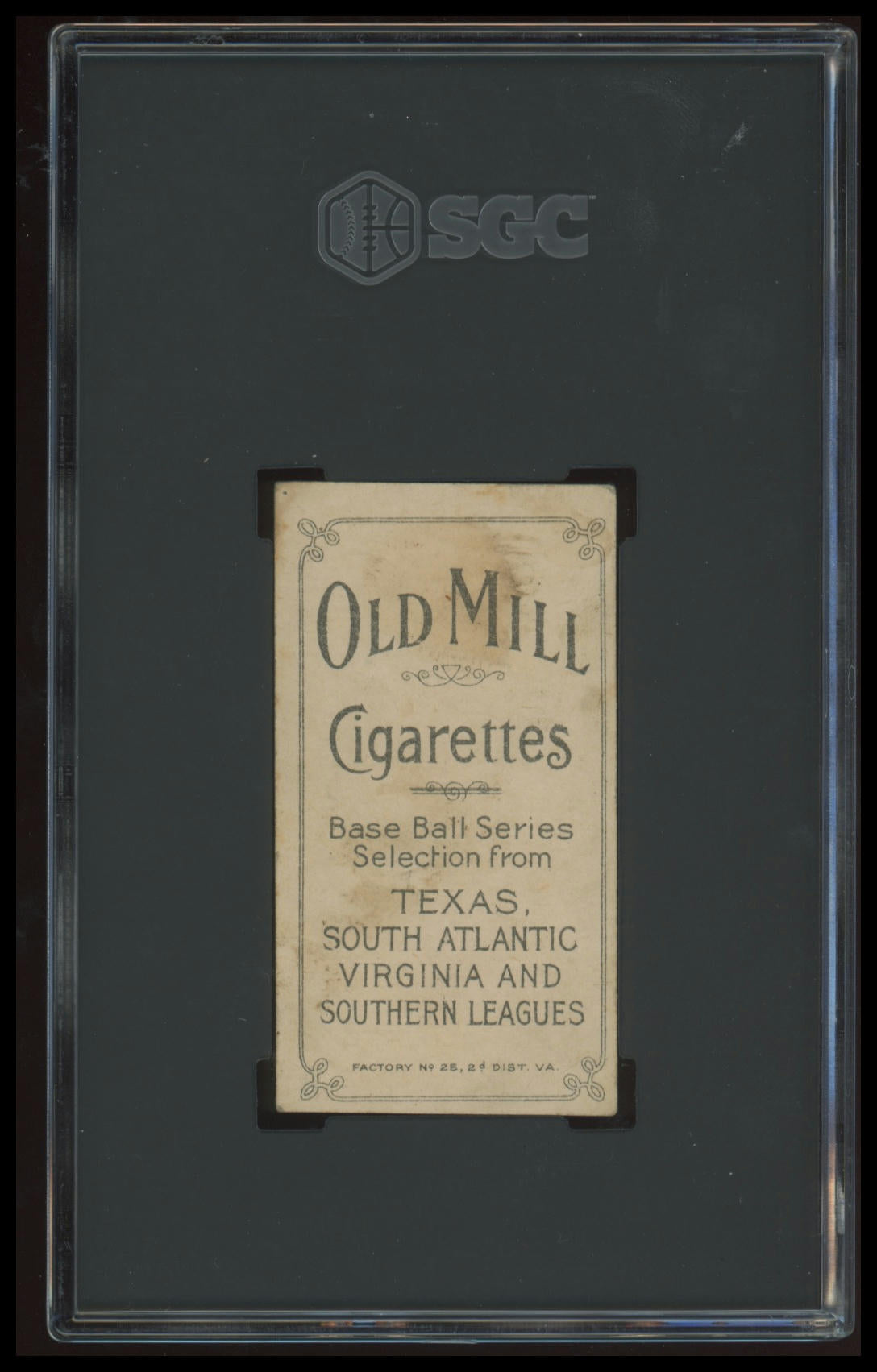 1909-11 T206 Roy Ellam Old Mill SGC 4.5 Southern League