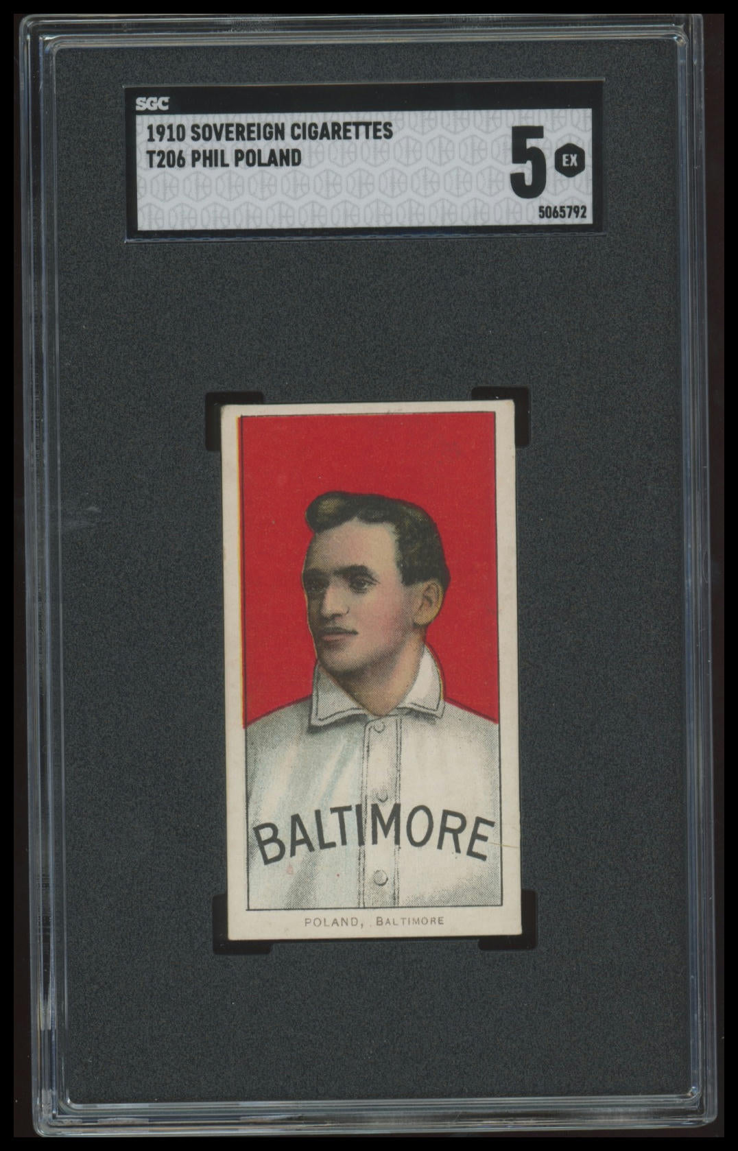 1909-11 T206 Phil Poland Sovereign 350 SGC 5