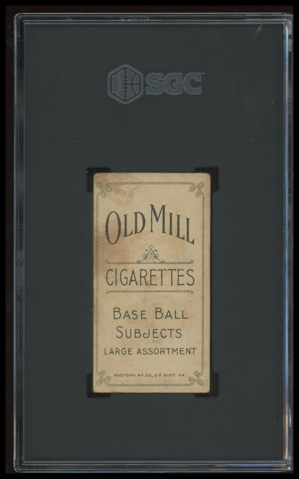 1909-11 T206 Jake Atz Old Mill SGC 4.5