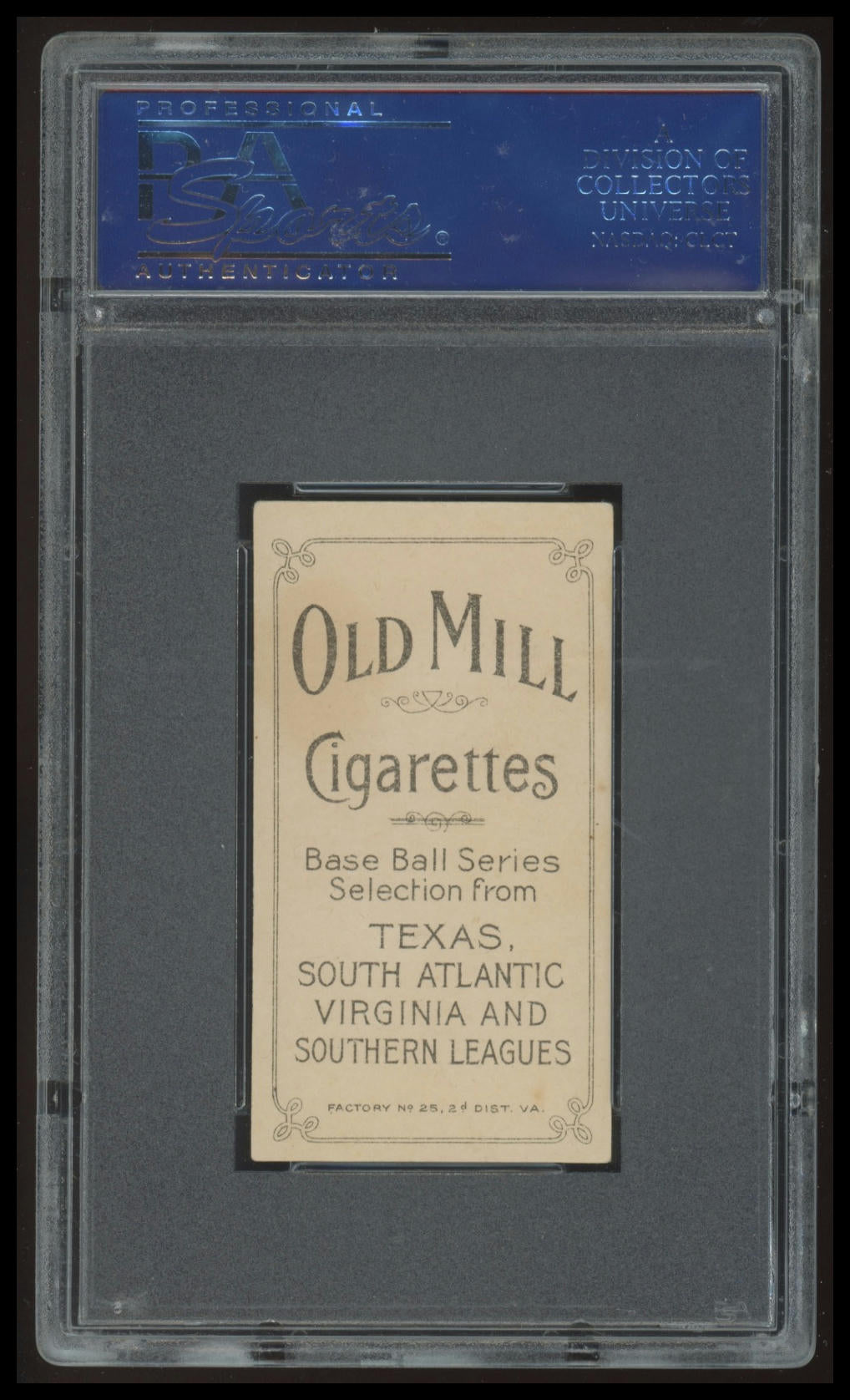 1909-11 T206 OLD MILL IKE ROCKENFELD PSA 5 SOUTHERN LEAGUE