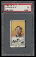 1909-11 T206 Old Mill Charles Seitz PSA 5 Norfolk Southern League