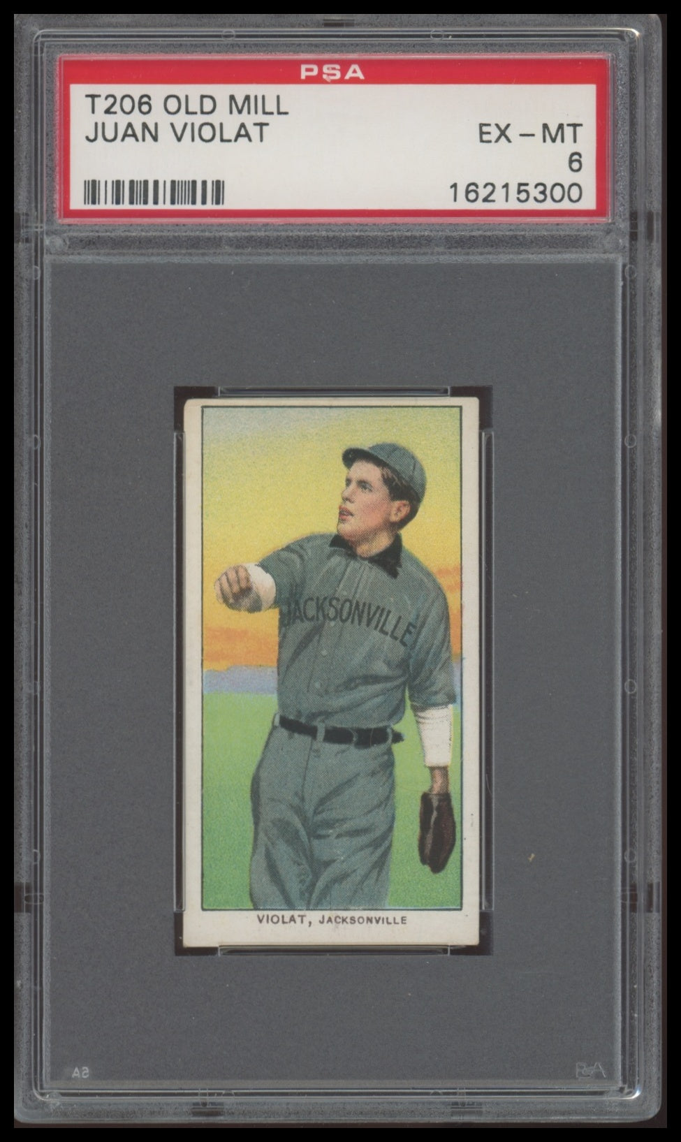 1909-11 T206 Juan Violat Viola PSA 6 EX-MT Old Mill Southern League