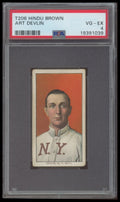 1909-11 T206 Brown Hindu Art Devlin PSA 4 VG-EX Cigarettes Baseball