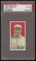 1909-11 T206 Red Hindu Doc Crandall (Port-With Cap) PSA 4 VG-EX (NONE HIGHER)